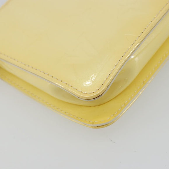 LOUIS VUITTON Monogram Vernis Lexington Pouch Beige M91010 LV Auth mr2421