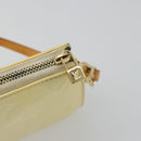 LOUIS VUITTON Monogram Vernis Lexington Pouch Beige M91010 LV Auth mr2421-10