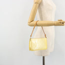 LOUIS VUITTON Monogram Vernis Lexington Pouch Beige M91010 LV Auth mr2421-20