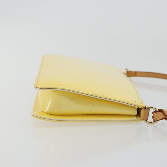 LOUIS VUITTON Monogram Vernis Lexington Pouch Beige M91010 LV Auth mr2421