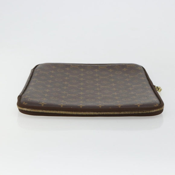 LOUIS VUITTON Monogram Computer sleeve MM Travel Case M56397 LV Auth mr2422A