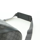 GUCCI GG Supreme Ophidia Boston Bag PVC Gray Silver 724612 Auth mr2423M-12