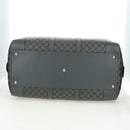 GUCCI GG Supreme Ophidia Boston Bag PVC Gray Silver 724612 Auth mr2423M-13