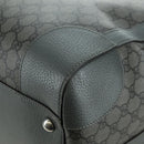 GUCCI GG Supreme Ophidia Boston Bag PVC Gray Silver 724612 Auth mr2423M-17