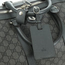 GUCCI GG Supreme Ophidia Boston Bag PVC Gray Silver 724612 Auth mr2423M-20