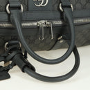 GUCCI GG Supreme Ophidia Boston Bag PVC Gray Silver 724612 Auth mr2423M-7