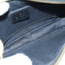 GUCCI GG Canvas Chain Accessory Pouch Black Gold 120940 Auth mr2424V-11
