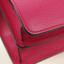 GUCCI Chain Dionysus Small Shoulder Bag Leather Pink Silver 400249 Auth mr2426V-16