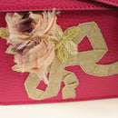 GUCCI Chain Dionysus Small Shoulder Bag Leather Pink Silver 400249 Auth mr2426V-20