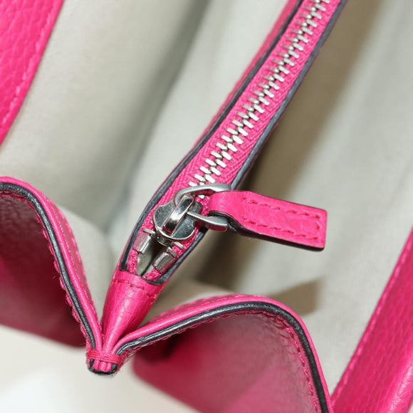 GUCCI Chain Dionysus Small Shoulder Bag Leather Pink Silver 400249 Auth mr2426V