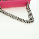 GUCCI Chain Dionysus Small Shoulder Bag Leather Pink Silver 400249 Auth mr2426V-7