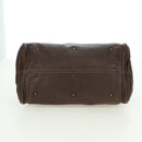 Chloe Paddington Hand Bag Leather Brown Gold Silver Auth mr2427V-9