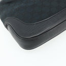 GUCCI GG Canvas Jackie Hand Bag Black Silver 00963 Auth mr2428A-14