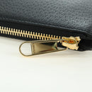 GUCCI Horsebit Clutch Bag Leather Black Gold 700524 Auth mr2429V-9
