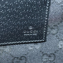 GUCCI Horsebit Clutch Bag Leather Black Gold 700524 Auth mr2429V-17