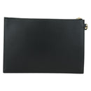 GUCCI Horsebit Clutch Bag Leather Black Gold 700524 Auth mr2429V-2