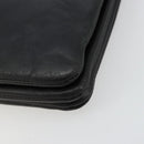 CELINE Trio Shoulder Bag Leather Black Gold Auth mr2435-10