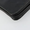 CELINE Trio Shoulder Bag Leather Black Gold Auth mr2435-11