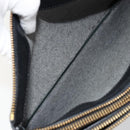 CELINE Trio Shoulder Bag Leather Black Gold Auth mr2435-17