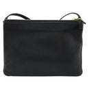 CELINE Trio Shoulder Bag Leather Black Gold Auth mr2435-3