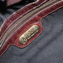 FENDI Mamma Baguette Shoulder Bag Suede Brown Gold Auth mr2436A-21