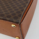 CELINE Macadam Canvas Hand Bag PVC Leather Gold Brown Auth mr2441-10