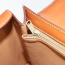 CELINE Macadam Canvas Hand Bag PVC Leather Gold Brown Auth mr2441-20