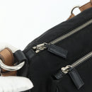 PRADA Umhängetasche Nylon Leder Schwarz Silber Auth mr2443A-18
