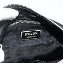 PRADA Umhängetasche Nylon Leder Schwarz Silber Auth mr2443A-19