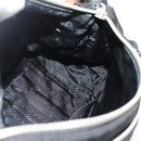 PRADA Umhängetasche Nylon Leder Schwarz Silber Auth mr2443A-20