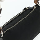 PRADA Umhängetasche Nylon Leder Schwarz Silber Auth mr2443A-6
