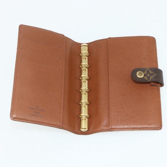 LOUIS VUITTON Monogram Agenda PM Day Planner Cover R20005 LV Auth mr2449