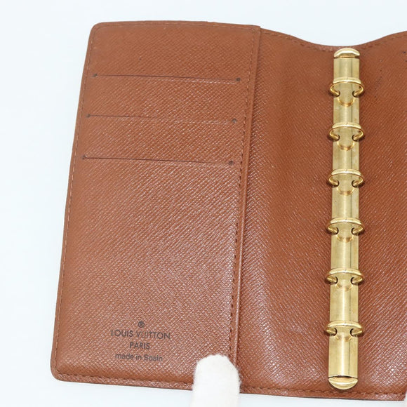 LOUIS VUITTON Monogram Agenda PM Day Planner Cover R20005 LV Auth mr2449