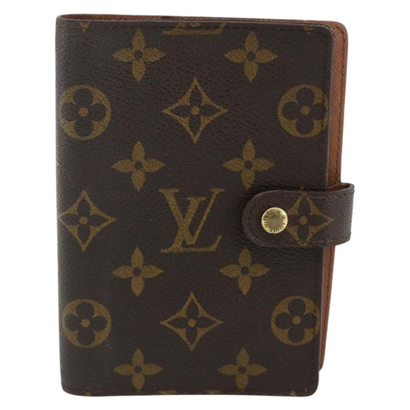 LOUIS VUITTON Monogram Agenda PM Day Planner Cover R20005 LV Auth mr2449