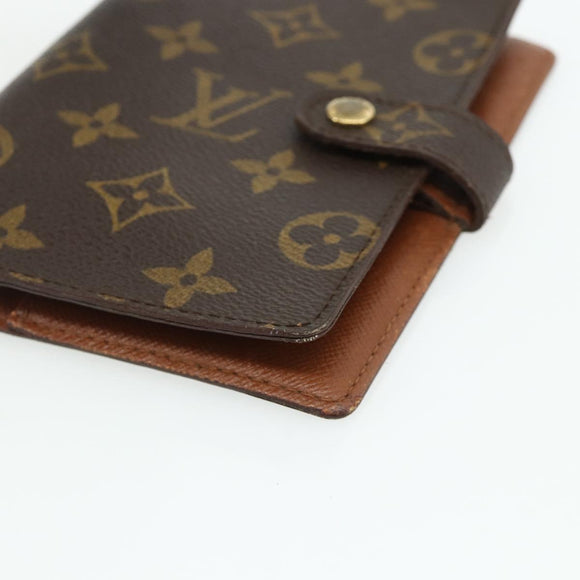 LOUIS VUITTON Monogram Agenda PM Day Planner Cover R20005 LV Auth mr2449