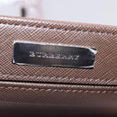 BURBERRY Nova Check Hand Bag Nylon Canvas Beige Auth mr245-17