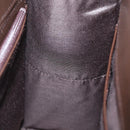 BURBERRY Nova Check Hand Bag Nylon Canvas Beige Auth mr245-18