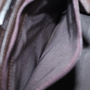 BURBERRY Nova Check Hand Bag Nylon Canvas Beige Auth mr245-20