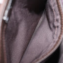 BURBERRY Nova Check Hand Bag Nylon Canvas Beige Auth mr245-12