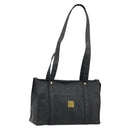 MCM Vicetos Logogram Shoulder Bag PVC Black Gold Auth mr2450-1