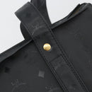 MCM Vicetos Logogram Shoulder Bag PVC Black Gold Auth mr2450-17