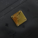 MCM Vicetos Logogram Shoulder Bag PVC Black Gold Auth mr2450-12