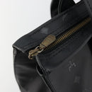 MCM Vicetos Logogram Shoulder Bag PVC Black Gold Auth mr2450-10