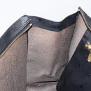 MCM Vicetos Logogram Shoulder Bag PVC Black Gold Auth mr2450-20