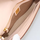 MCM Vicetos Logogram Chain Shoulder Bag Leather Brown Gold Auth mr2451V-17