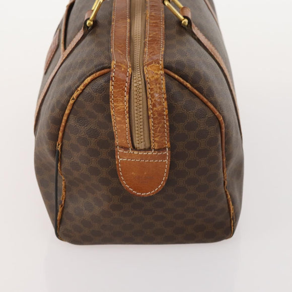 CELINE Macadam Canvas Boston Bag PVC Leder 3er Set Braun Auth mr2452