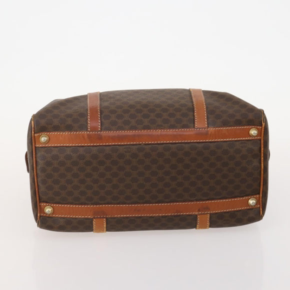 CELINE Macadam Canvas Boston Bag PVC Leder 3er Set Braun Auth mr2452