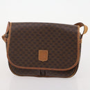 CELINE Macadam Canvas Boston Bag PVC Leder 3er Set Braun Auth mr2452-17