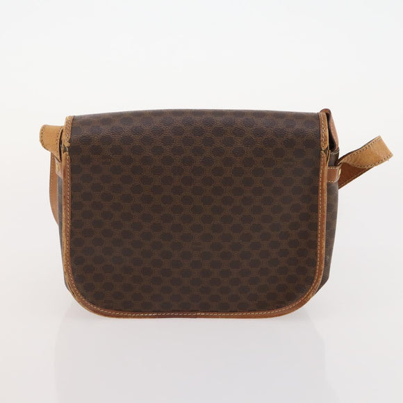 CELINE Macadam Canvas Boston Bag PVC Leder 3er Set Braun Auth mr2452