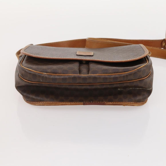 CELINE Macadam Canvas Boston Bag PVC Leder 3er Set Braun Auth mr2452